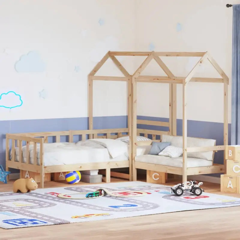 Multifunctionele massief grenenhouten slaapbank en bank voor slaapkamer of woonkamer - Bedden & bedframes