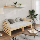 Multifunctionele massief grenenhouten slaapbank met totale afmetingen - Bedden & bedframes