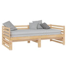 Multifunctionele massief grenenhouten slaapbank met totale afmetingen - Bedden & bedframes