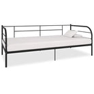 Multifunctionele metalen slaapbank voor dagelijks gebruik en gastenlogies - Zwart / 90 x 200 cm - Bedden & bedframes