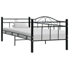 Multifunctionele metalen slaapbank voor dagelijks gebruik en gasten logement - Zwart - Bedden & bedframes