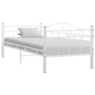 Multifunctionele metalen slaapbank voor dagelijks gebruik en gasten logement - Wit - Bedden & bedframes
