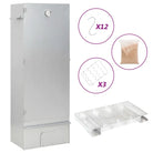 Multifunctionele rookoven met koude rookgenerator en gegalvaniseerd staal - 44.5 x 29 x 110 cm (35 x 20.5 x 4.5 cm)
