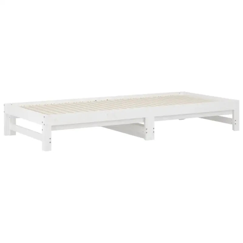 Multifunctionele slaapbank in massief grenenhout met optimale afmetingen - Wit / 2x (90 x 200) cm - Bedden & bedframes