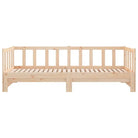 Multifunctionele slaapbank in massief grenenhout met totale afmetingen - Naturel - Bedden & bedframes