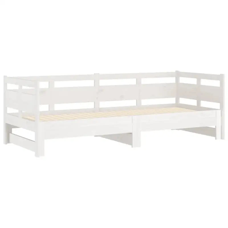 Multifunctionele slaapbank in massief Grenenhout met totale afmetingen - Bedden & bedframes