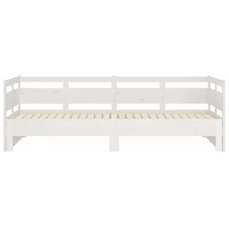 Multifunctionele slaapbank in massief Grenenhout met totale afmetingen - Bedden & bedframes