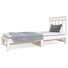 Multifunctionele slaapbank van massief grenenhout met aanpasbare afmetingen - Bedden & bedframes