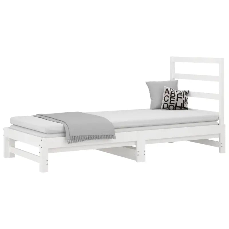 Multifunctionele slaapbank van massief grenenhout met ideale afmetingen - Bedden & bedframes