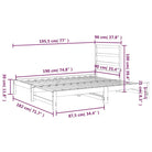 Multifunctionele slaapbank van massief grenenhout met ideale afmetingen - Bedden & bedframes