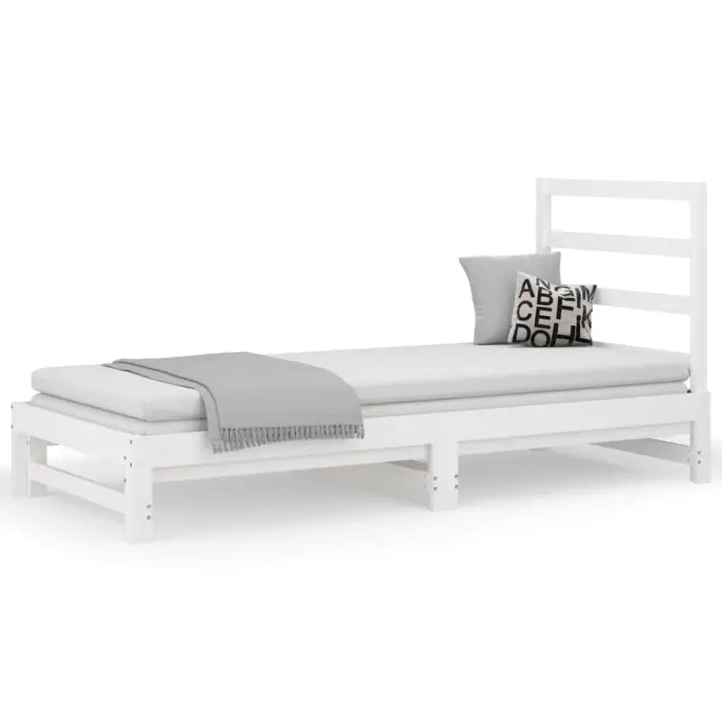 Multifunctionele slaapbank van massief grenenhout met ideale afmetingen - Bedden & bedframes