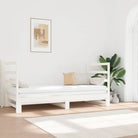 Multifunctionele slaapbank van massief grenenhout met levering bevat - Wit - Bedden & bedframes