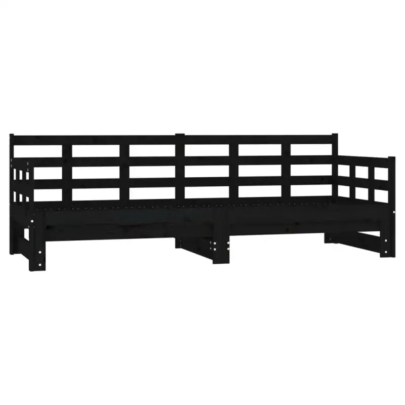 Multifunctionele slaapbank van massief Grenenhout met nette totale afmetingen - Bedden & bedframes
