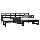 Multifunctionele slaapbank van massief Grenenhout met nette totale afmetingen - Bedden & bedframes