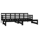 Multifunctionele slaapbank van massief Grenenhout met nette totale afmetingen - Bedden & bedframes
