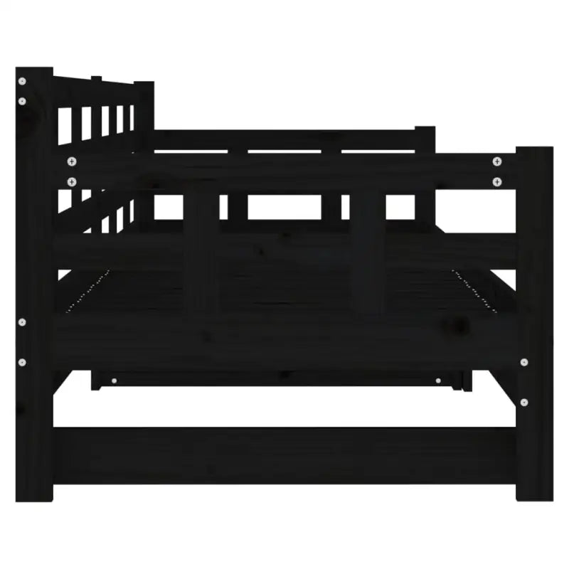 Multifunctionele slaapbank van massief Grenenhout met nette totale afmetingen - Bedden & bedframes