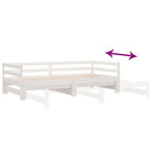Multifunctionele slaapbank van massief grenenhout met optimale afmetingen - Bedden & bedframes