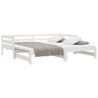 Multifunctionele slaapbank van massief grenenhout met optimale afmetingen - Bedden & bedframes