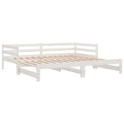 Multifunctionele slaapbank van massief grenenhout met optimale afmetingen - Bedden & bedframes