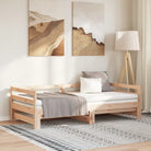 Multifunctionele slaapbank van massief grenenhout met optimale afmetingen - Naturel / 90 x 200 cm - Bedden & bedframes