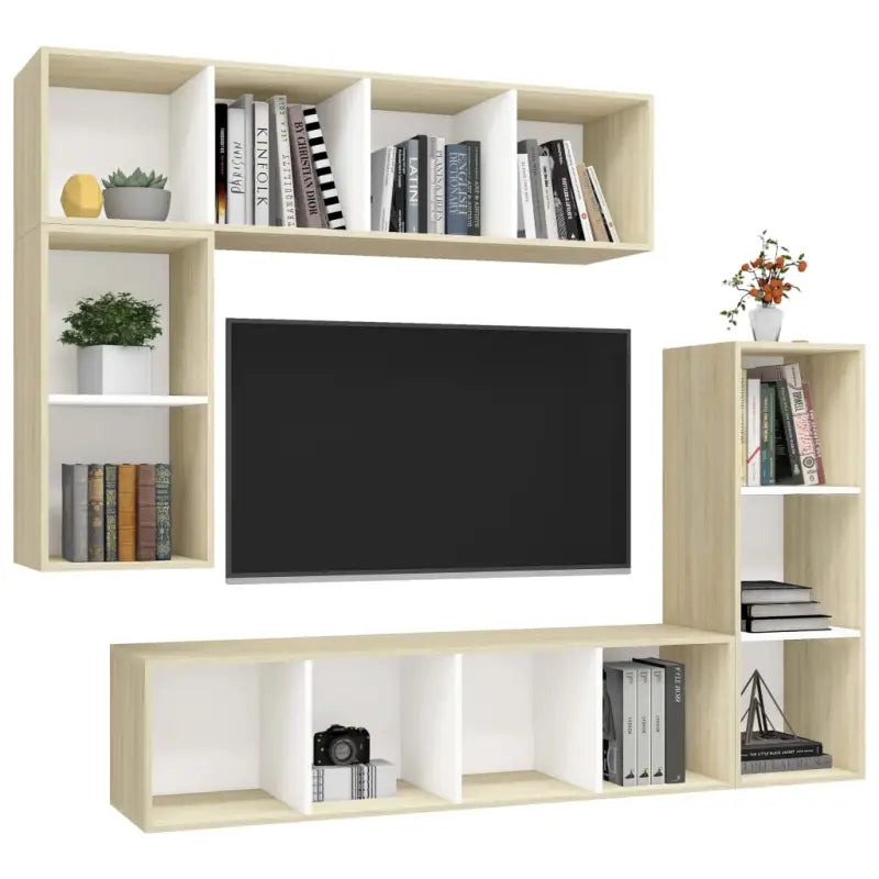 Muur Vast Tv Meubel met Opbergruimte - Tv-meubels