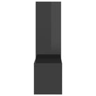 Muzieknoot Wandplank in hoogglans grijs bewerkt hout - Hoogglans grijs / 2 / 1 - Wandplanken