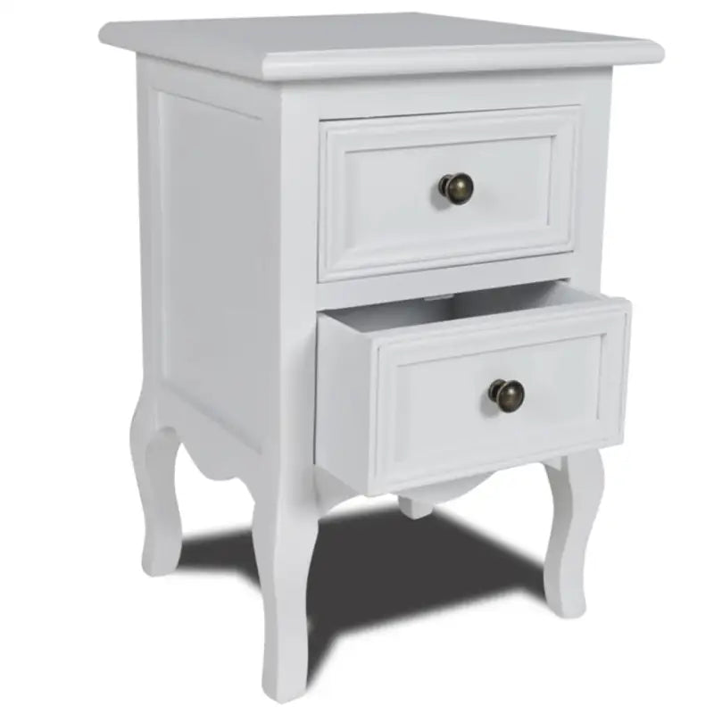 Nachtkastje Franse stijl levering bevat elegantie voor je interieur - Wit / 1 - Nachtkastjes