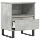 Nachtkastje met bewerkt hout en metalen poten voor een strak interieur - Nachtkastjes