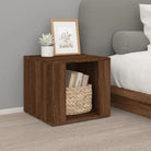 Nachtkastje met bewerkt hout en tijdloos elegant ontwerp - bruin eikenkleur / 1 - Nachtkastjes