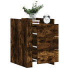 Nachtkastje met bewerkt hout voor een tijdloze interieur look - Gerookt eiken / 1 - Nachtkastjes