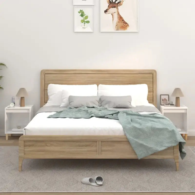 Nachtkastje met elegant ontwerp in bewerkt hout en hoogglans wit - Hoogglans wit / 2 - Nachtkastjes