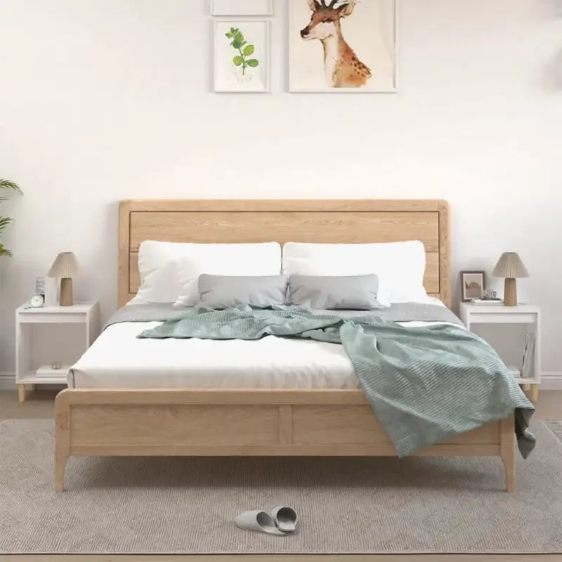 Nachtkastje met elegant ontwerp in bewerkt hout en hoogglans wit - Wit / 2 - Nachtkastjes