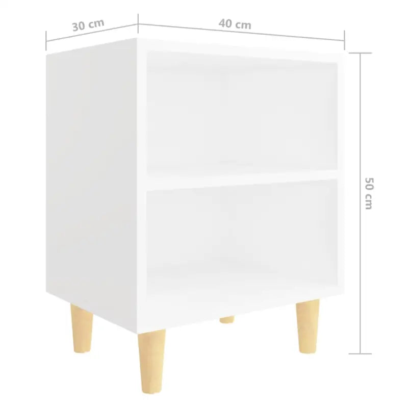Nachtkastje met houten poten in Scandinavische stijl - Nachtkastjes