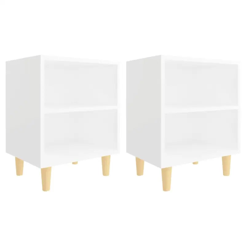 Nachtkastje met houten poten in Scandinavische stijl - Nachtkastjes