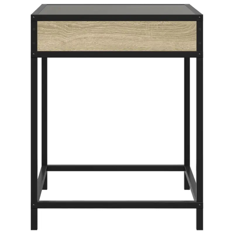 Nachtkastje met infinity LED en bewerkt hout voor een tijdloos interieur - Nachtkastjes