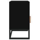 Nachtkastje met metalen poten en bewerkt hout in Scandinavisch design - Nachtkastjes