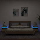 Nachtkastje met RGB LED-verlichting en duurzaam bewerkt hout - Sonoma eiken / 2 - Nachtkastjes