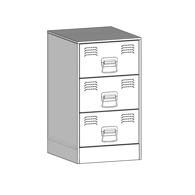Nachtkastje met trendy ontwerp en stabiel koudgewalst staal frame - Nachtkastjes