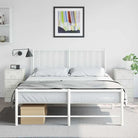 Nachtkastje met trendy ontwerp en stabiel koudgewalst staal frame - Wit / 2 - Nachtkastjes
