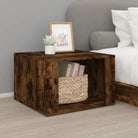 Nachtkastje van bewerkt hout met elegant en tijdloos ontwerp - Gerookt eiken / 1 - Nachtkastjes