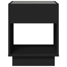 Nachtkastje van bewerkt hout met infinity LED-verlichting en duurzaam design - Nachtkastjes