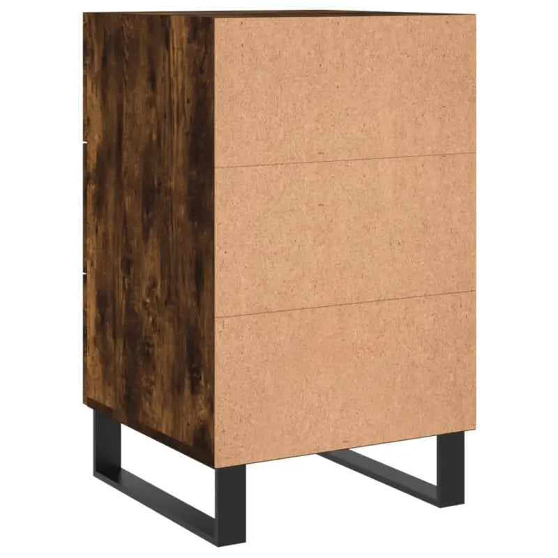 Nachtkastje van bewerkt hout met moderne charme en duurzame kwaliteit - Gerookt eiken / 1 - Nachtkastjes