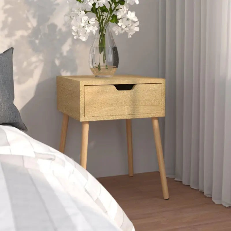 Nachtkastje van bewerkt hout met moderne charme - Sonoma eiken / 1 - Nachtkastjes