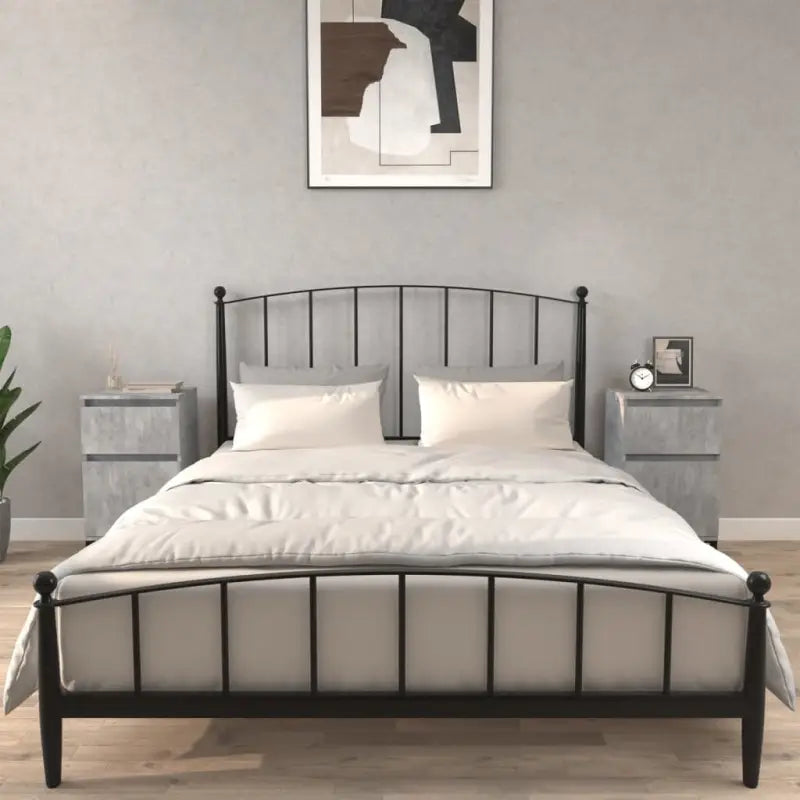 Nachtkastje van bewerkt hout met tijdloos en elegant ontwerp - Betongrijs / 2 - Nachtkastjes