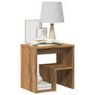 Nachtkastje van bewerkt hout met trendy en praktisch ontwerp - artisanaal eikenkleurig / 2 - Nachtkastjes