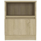 Nachtkastje van bewerkt hout met trendy en stevig ontwerp - Nachtkastjes