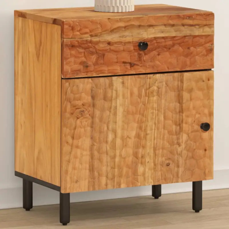 Nachtkastje van massief acaciahout met elegant design - Nachtkastjes