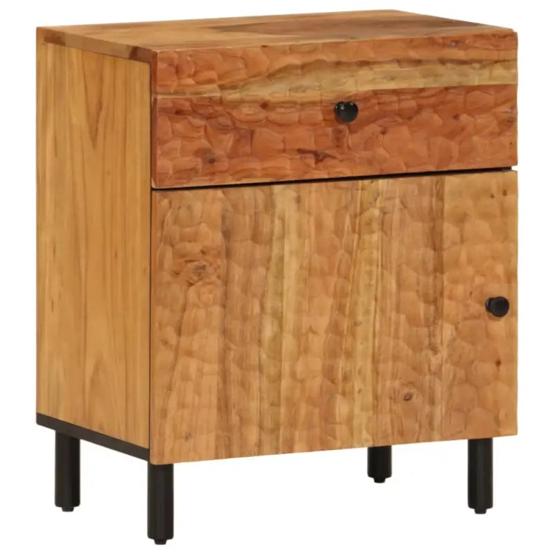 Nachtkastje van massief acaciahout met elegant design - Nachtkastjes