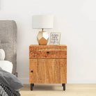 Nachtkastje van massief acaciahout met elegant design - Nachtkastjes