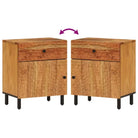 Nachtkastje van massief acaciahout met elegant design - Nachtkastjes